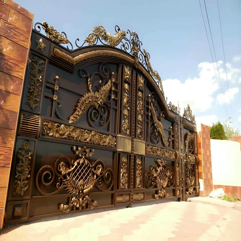 خرید درب حیاط مدرن ساده در تهران