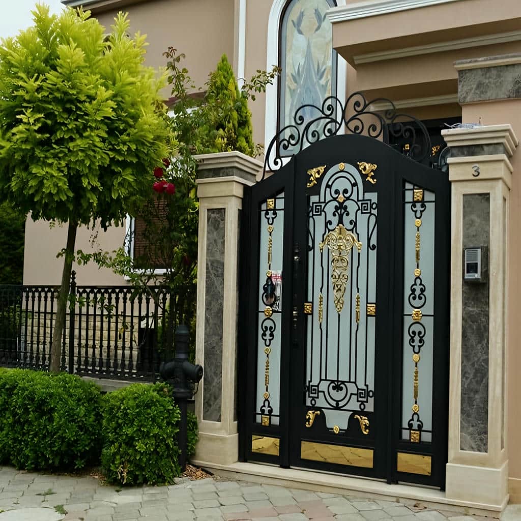 خرید درب حیاط دو لنگه در تهران