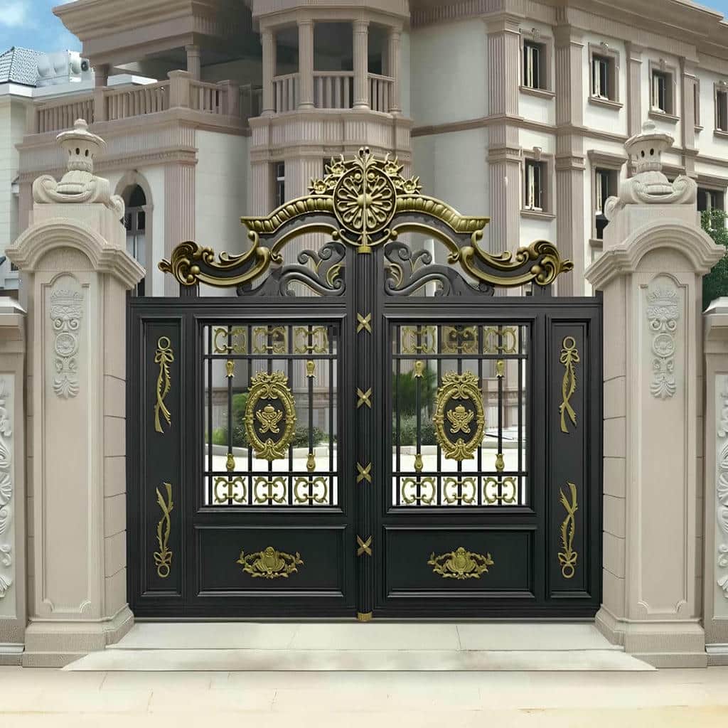 خرید درب حیاط رنگ کوره ای در دماوند