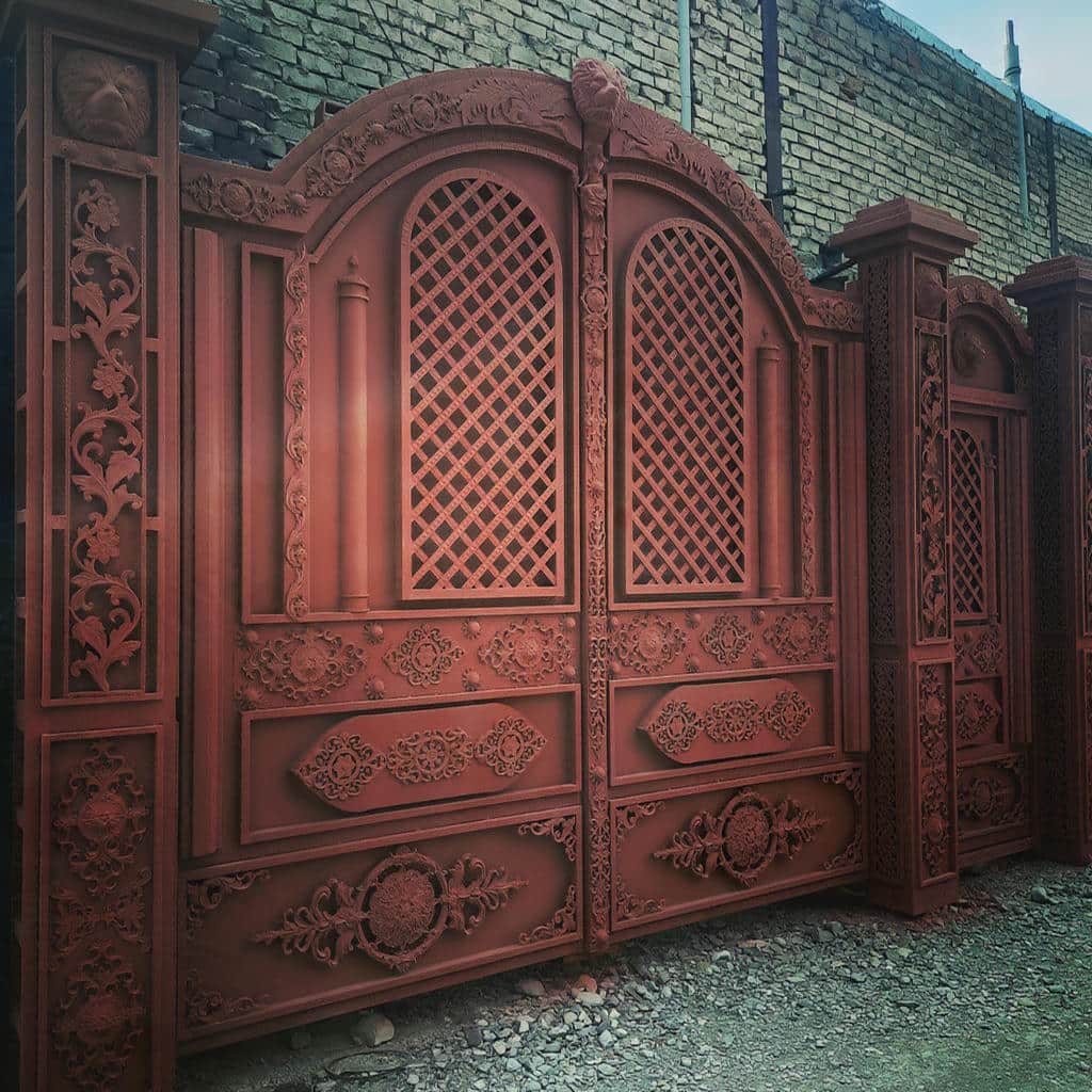 فروش درب حیاط مینیمال ساده در ساری