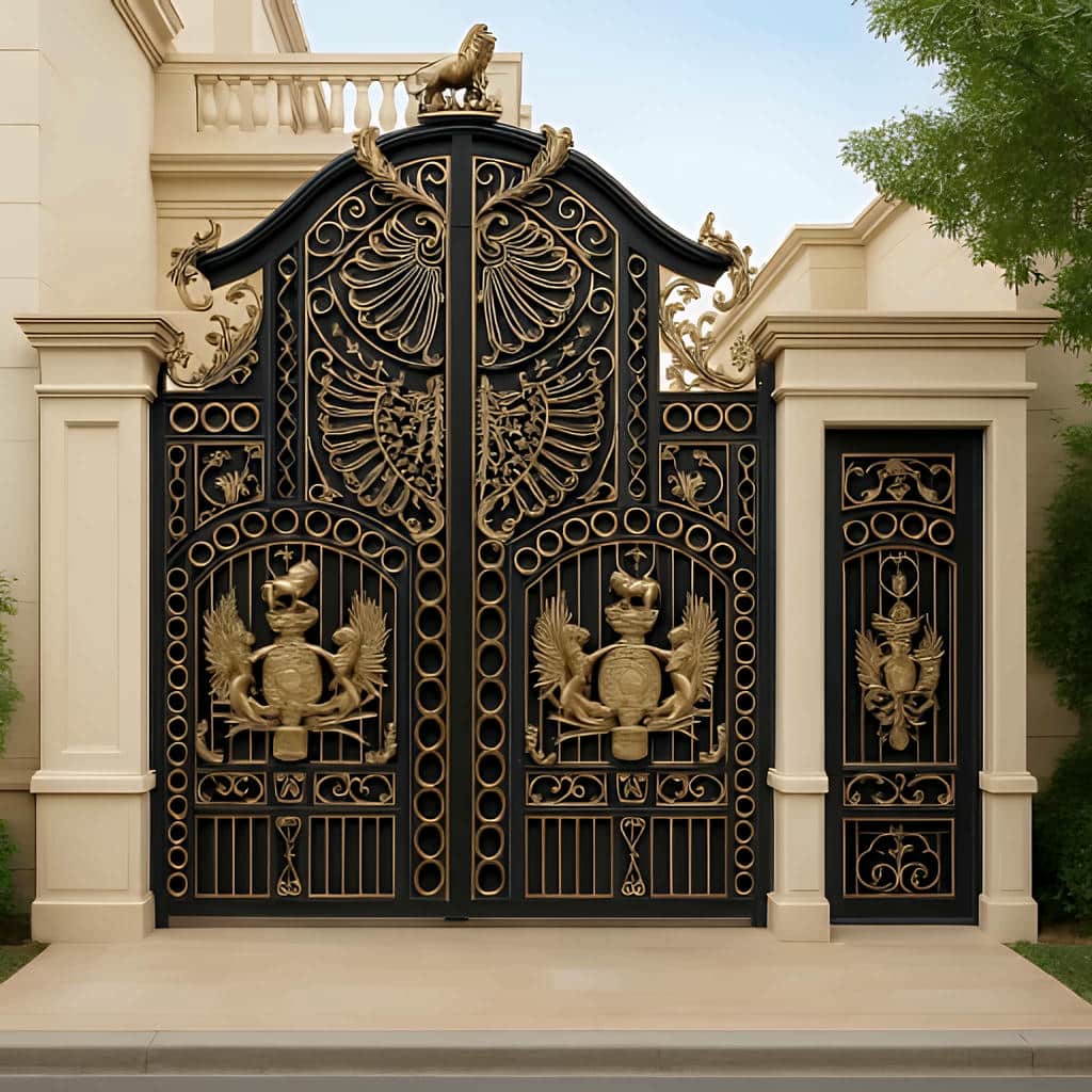 خرید درب حیاط مدرن ساده در قشم