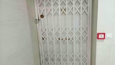 درب آکاردئونی حفاظ آپارتمان در چالوس