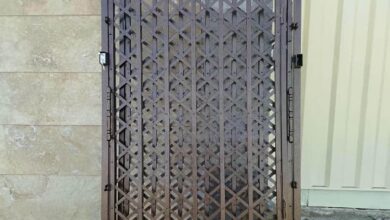 درب آکاردئونی حفاظ آپارتمان در بیرجند