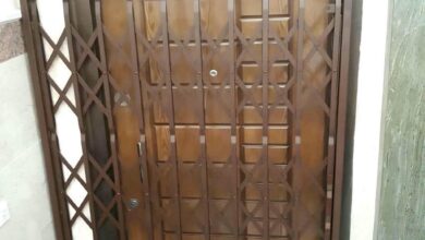 درب آکاردئونی حفاظ آپارتمان در فیروزکوه