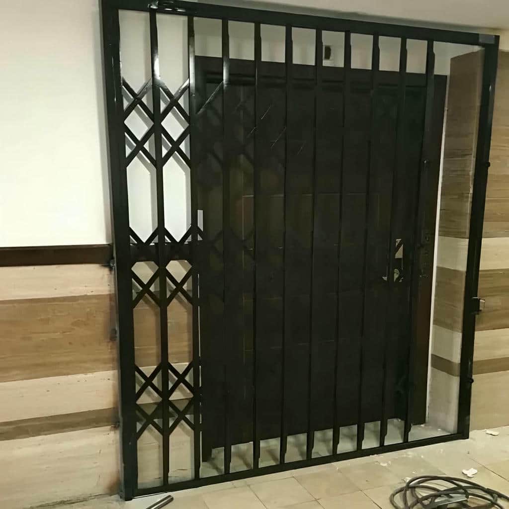 کارخانه درب آکاردئونی حفاظ آپارتمان قفل کتابی در اراک