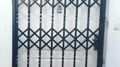 درب آکاردئونی حفاظ آپارتمان در قزوین