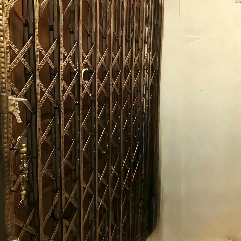 فروش درب آکاردئونی حفاظ آپارتمان تمام گل در همدان