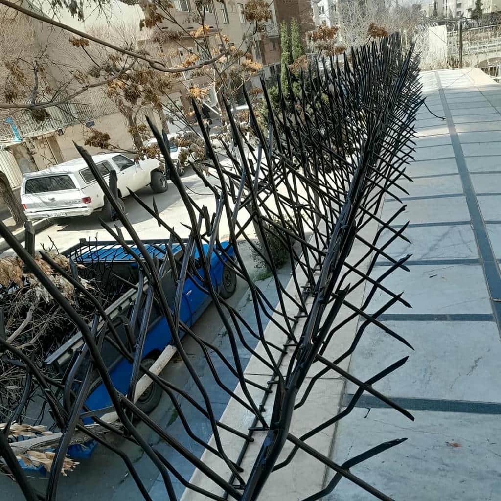 نصب حفاظ شاخ گوزنی دیوار ساختمان استاندارد در ساری