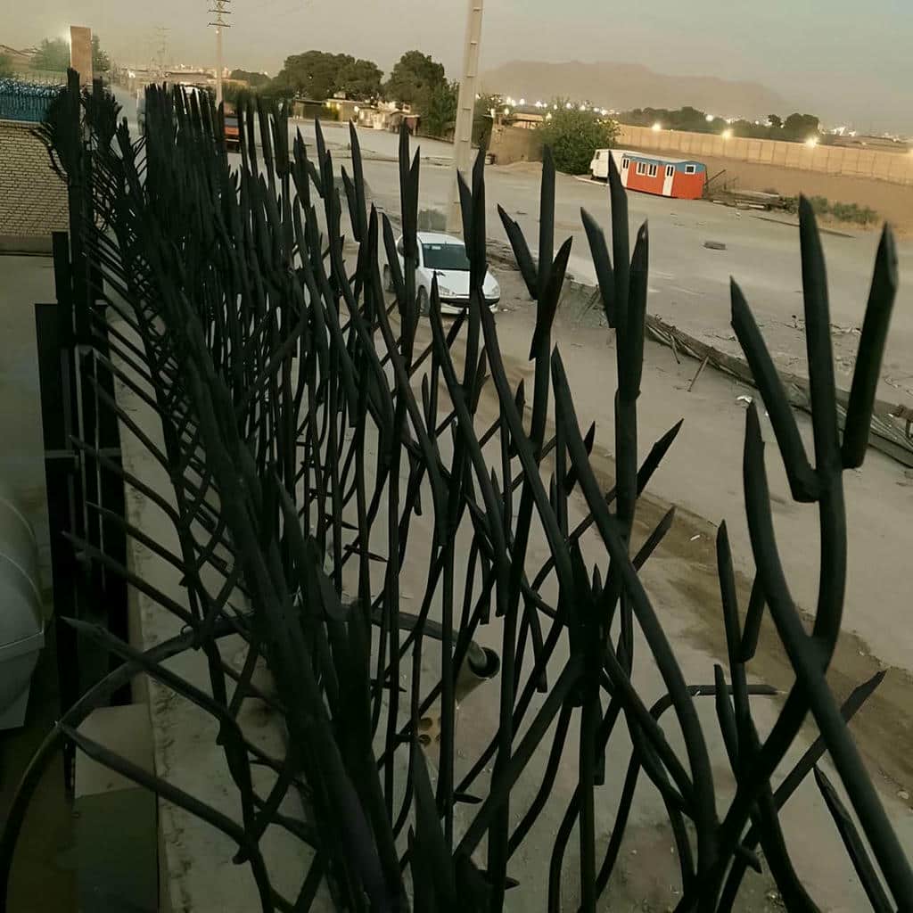 حفاظ شاخ گوزنی دیوار ساختمان در ساوه