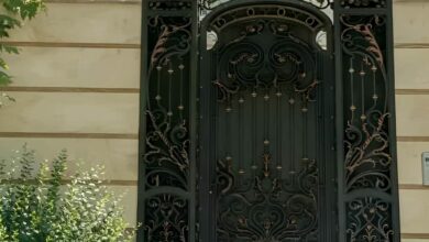 درب حیاط در کرمان