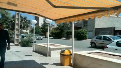 سایبان برقی در مهرشهر کرج