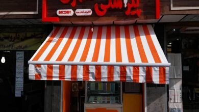 سایبان برقی در بندر لنگه