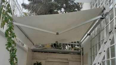 سایبان برقی در بندر بوشهر