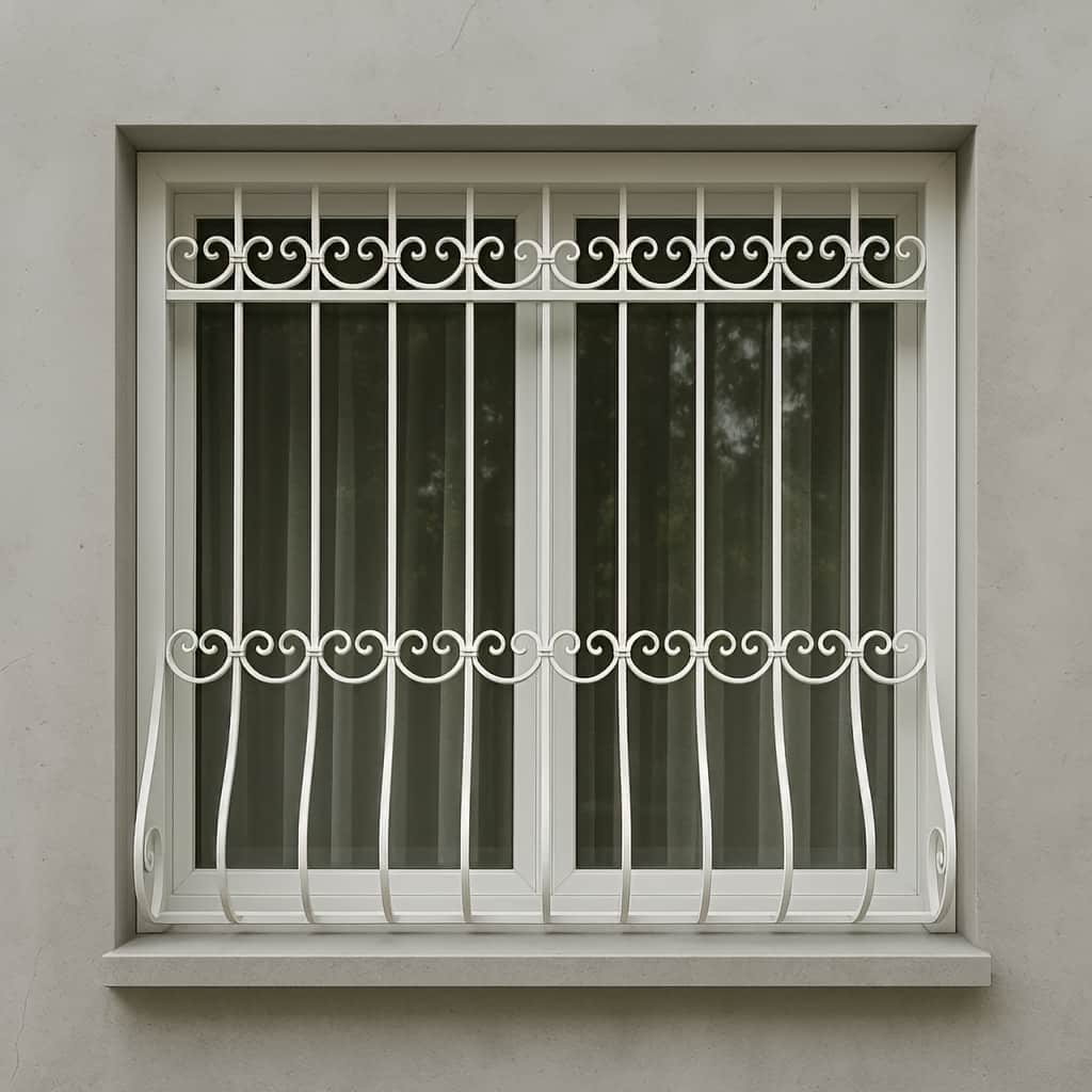 حفاظ پنجره فلزی با فریم تقویت شده