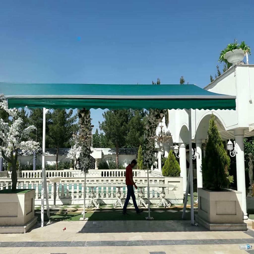 سایبان برقی با رنگ مناسب برای کاهش گرما سایبان برقی با رنگ مناسب برای کاهش گرما