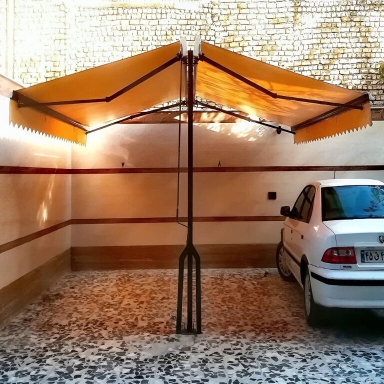 سایبان برقی مجهز به سنسور باد و باران