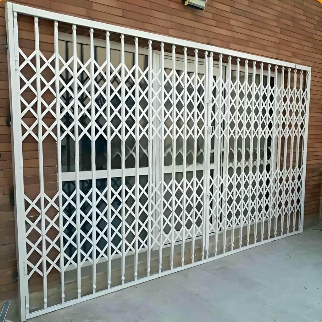 خرید درب آکاردئونی طرح دار لوزی برای آپارتمان