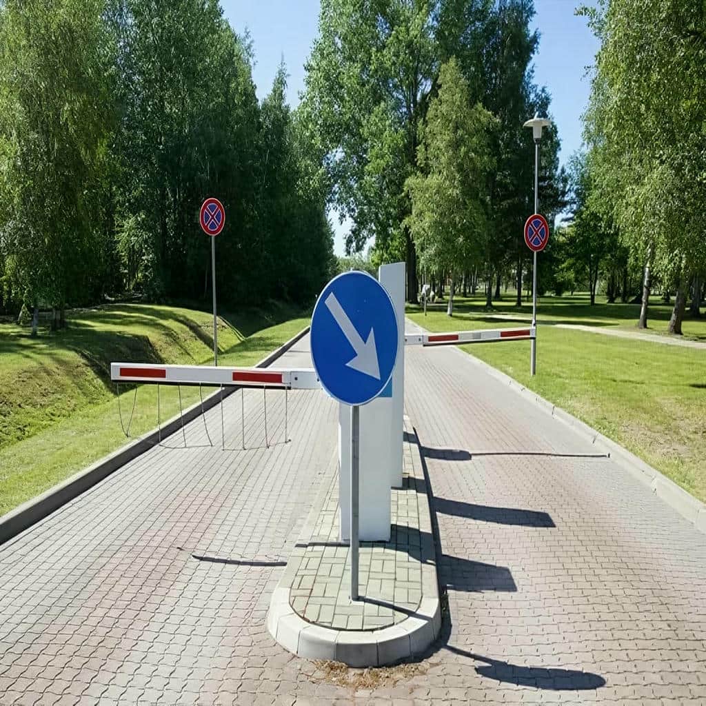 اجرای راهبند مجتمع مسکونی با پایه دوربین هماهنگ