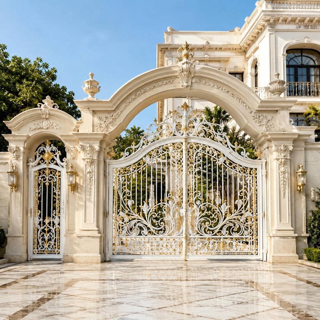 تولید درب آهنی باغ ماشین رو حصاری