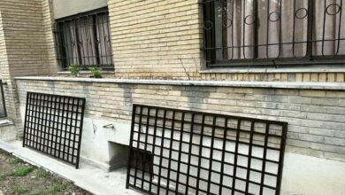 13 طرح نرده پنجره فلزی شاسی دار