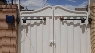 10 مدل درب برقی حیاط لولایی