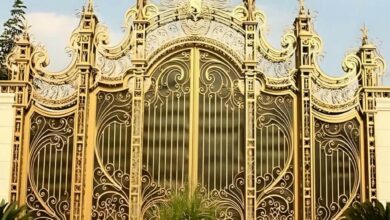 13 مدل درب پارکینگ کشویی محوطه