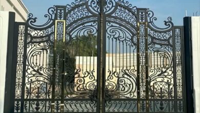 7 طرح درب پارکینگ آهنی ساده قاب دار