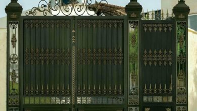 9 مدل درب حیاط پانل دار