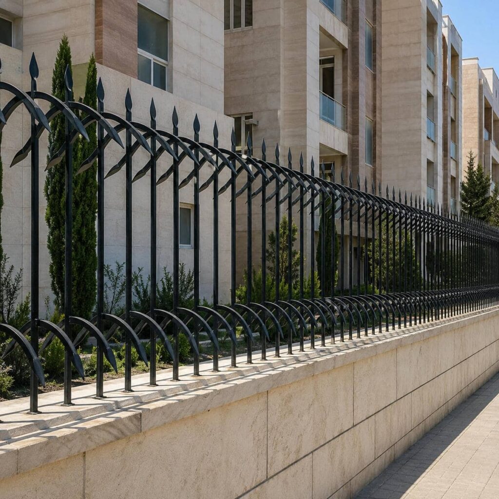 نصب حفاظ دیوار شیک روی سنگ تراورتن