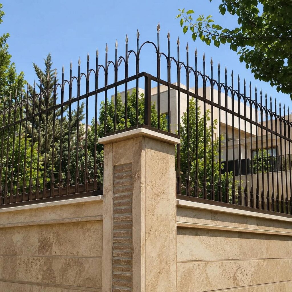 ساخت حفاظ دیوار فلزی ردیفی مدل سه ردیف