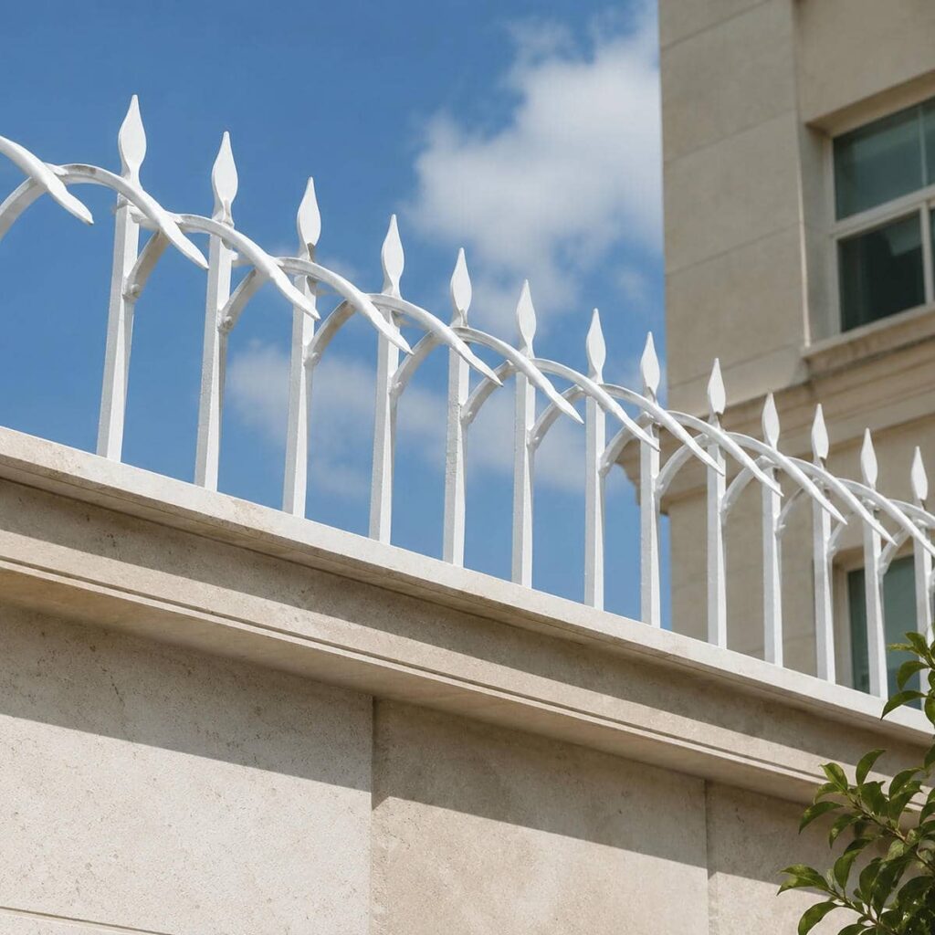 نصب حفاظ دیوار ویلا روی سنگ درپوش