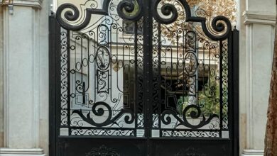 6 مدل درب پارکینگ سنگین شاسی دوبل