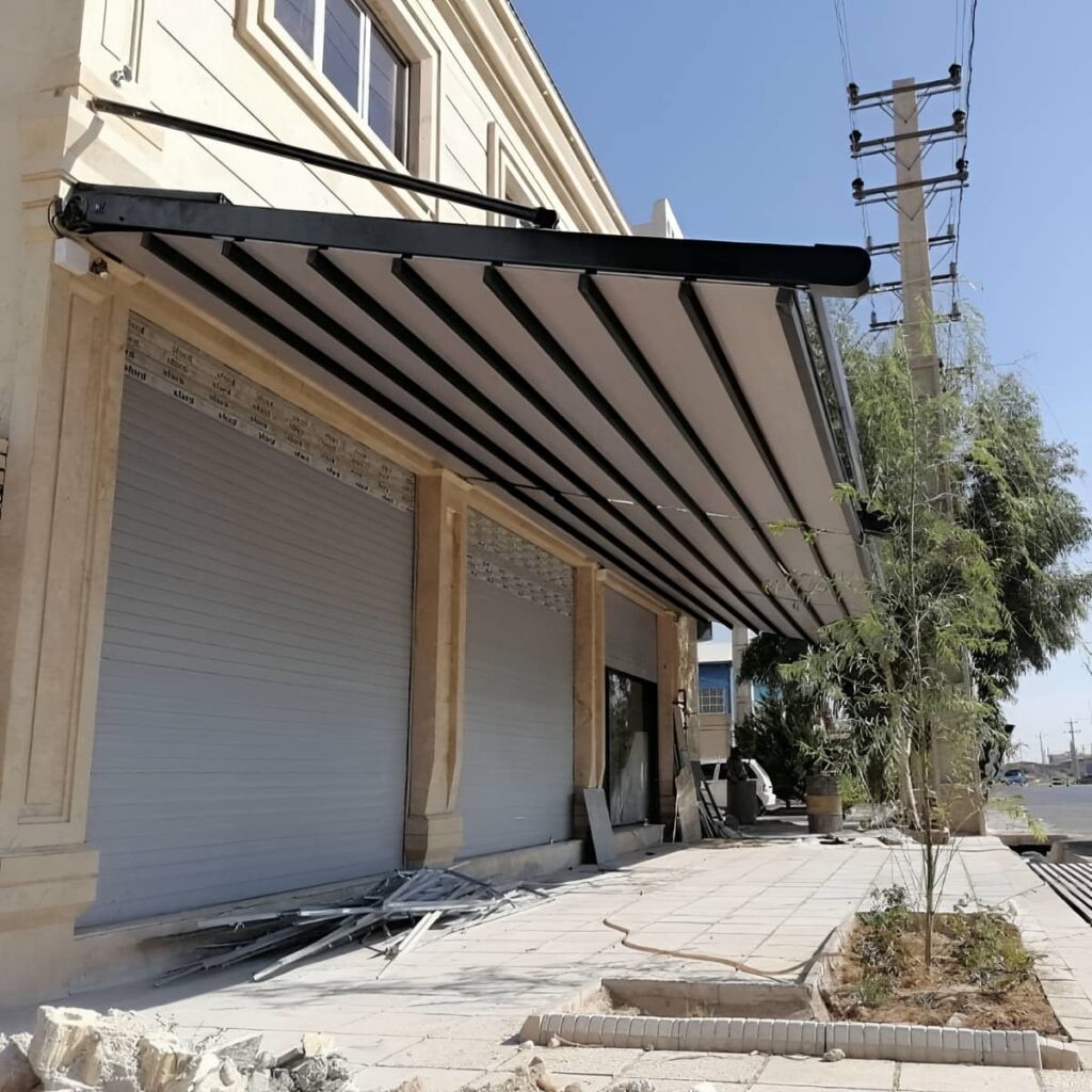سایبان دوطرفه پوشش فضای باز