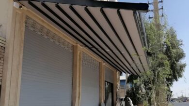 سایبان فول باکس نمای مدرن ساختمان