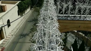 نرده دیوار حیاط فلزی سفارشی بزرگ