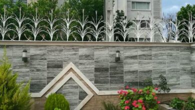 حفاظ روی دیوار فلزی مقاوم