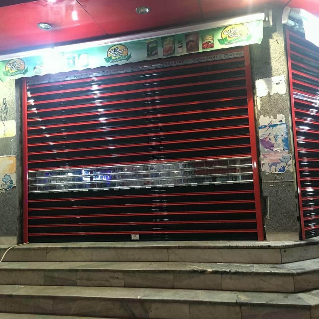 درب کرکره ای سفارشی بدنه مقاوم درب کرکره ای سفارشی بدنه مقاوم