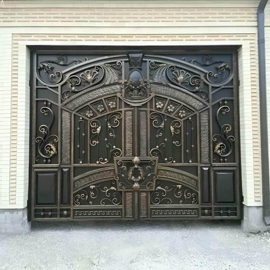 درب گلنرده دار آهنی با پوشش مقاوم