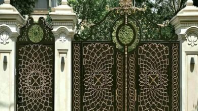 درب ویلایی پارکینگ فرفورژه کلاسیک