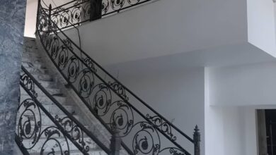 نرده فرفورژه بالکن فلزی مقاوم در برابر رطوبت