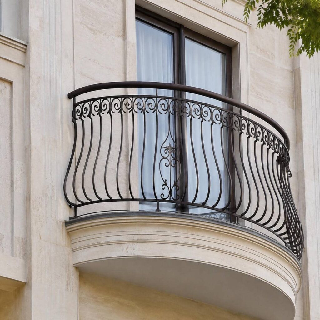 نرده دوبلکس سفارشی با طراحی مدرن راه پله