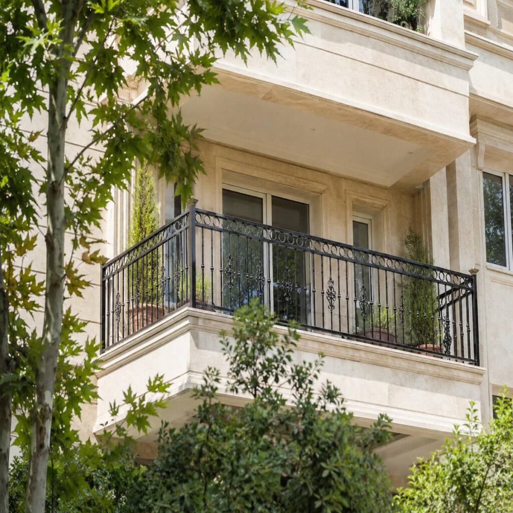 نرده دوبلکس سفارشی با طراحی اختصاصی