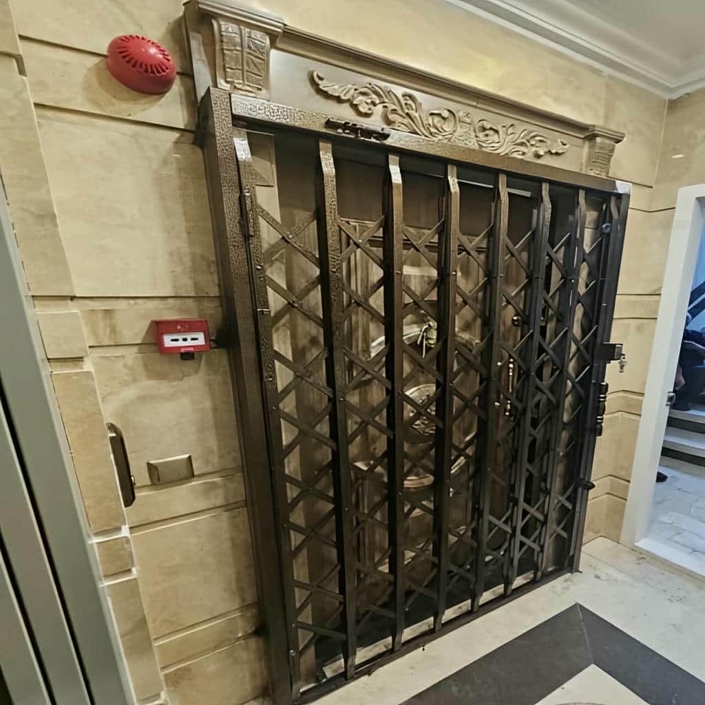 درب آکاردئونی پوشش مقاوم ورودی