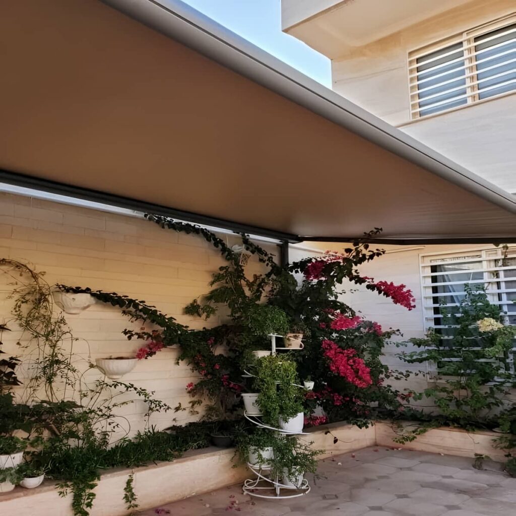 سایبان برقی سفارشی بالکن استان خراسان جنوبی