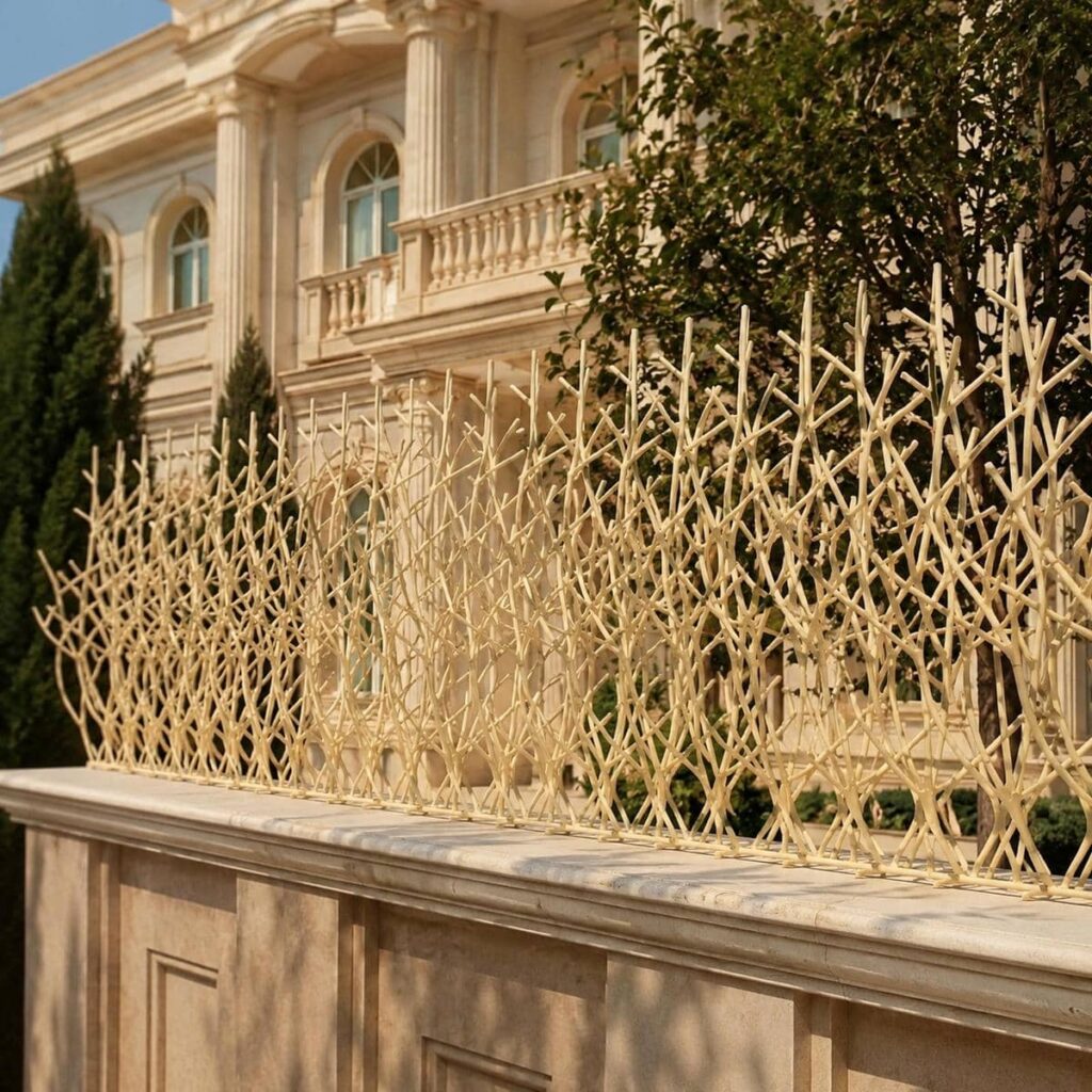 نرده روی دیوار ویلایی گرگان
