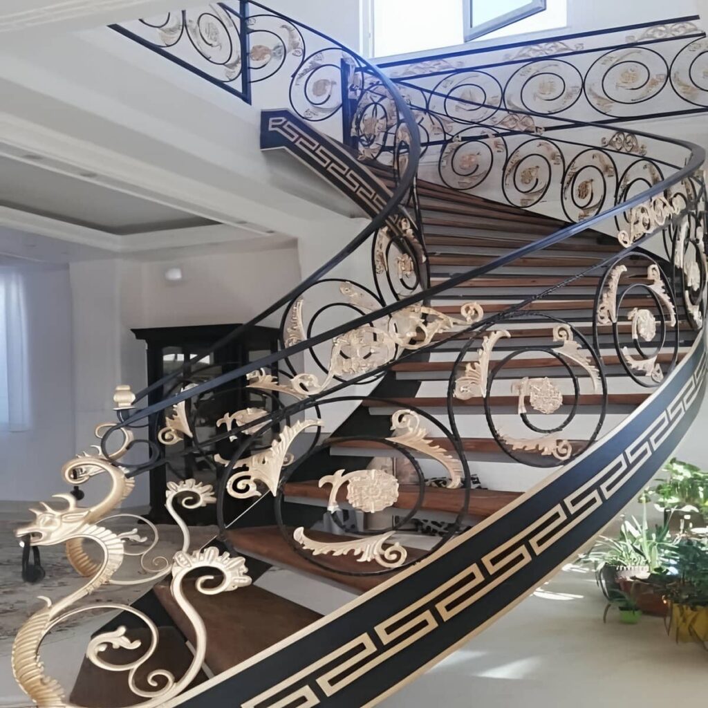 هندریل فلزی تزئینی در اهواز برای ورودی