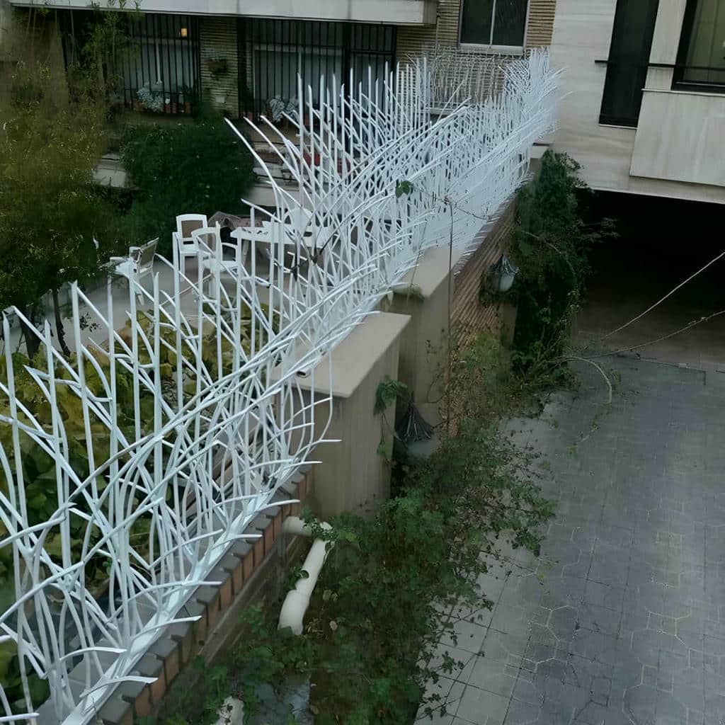 حفاظ دیوار بوشهر مدل شاخ گوزنی فلزی مرکز تخصصی حفاظ دیوار در بوشهر