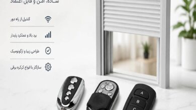 کرکره برقی سفید برای پارکینگ زنجان